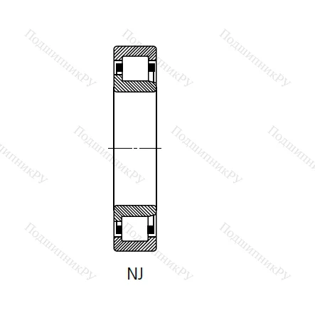 Цилиндрический роликовый подшипник 42206 (NJ 206) в Иванове
