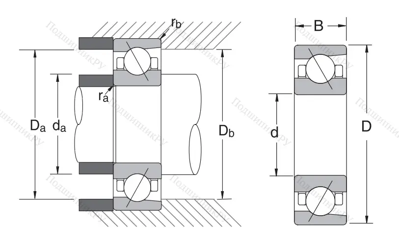 Сверхточный подшипник 7014 CTRDULP 3