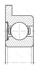 Подшипник WMLF 4007ZX размер 4x7x2,5