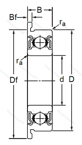 Радиальный шариковый подшипник F 686 ZZ MC 3SRL в Иванове