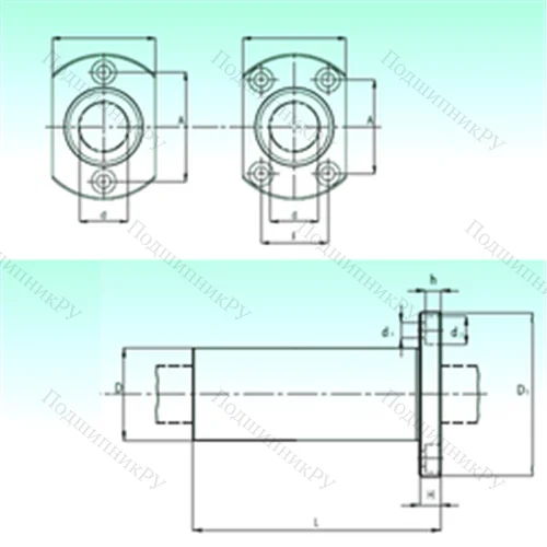 Подшипник шариковый линейный KBHL 08-PP от производителя  NBS