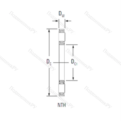 Подшипник роликовый упорный NTH-3258 от производителя  TIMKEN