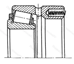 Модификация подшипника 2-17722Л размер 110x170x73 от производителя  ГПЗ-15