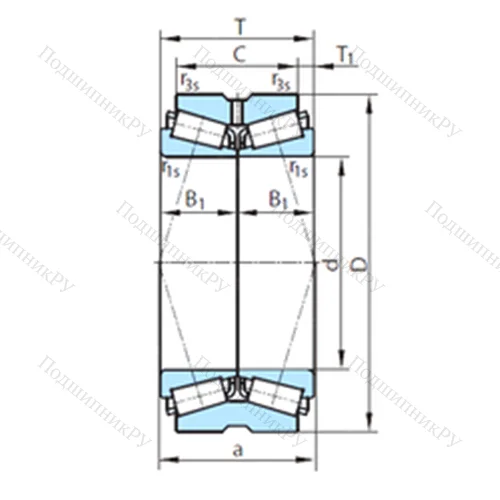 Подшипник роликовый радиально-упорный PSL 612-4