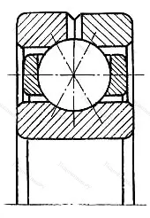 Подшипник  Q 308 (116308) размер 40x90x23