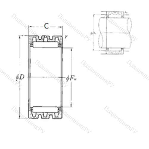 Подшипник игольчатый радиальный RNA 4914S