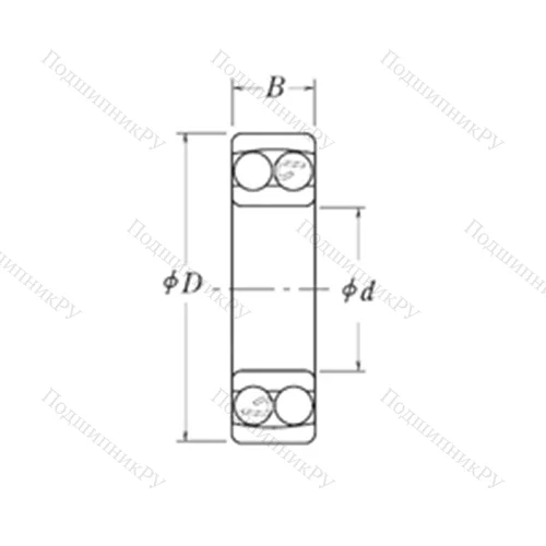 Подшипник шариковый радиальный самоцентрирующийся NLJ 3