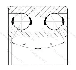 Подшипник 3307 2RS размер 35x80x34,9 от производителя  SKF