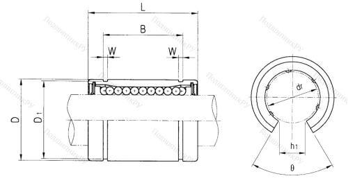 Подшипник LME 20 OP (CX) (KB 2045 OP) в Иванове