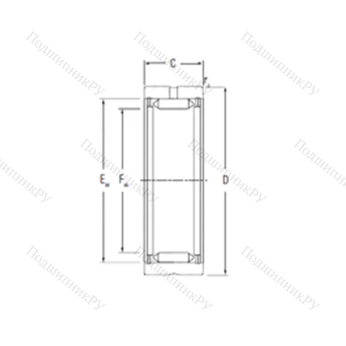 Подшипник игольчатый радиальный RNA 3055