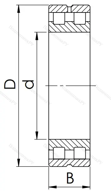 Двухрядный роликовый подшипник 5-3182112 Л (NN 3012 MKP 5) в Иванове