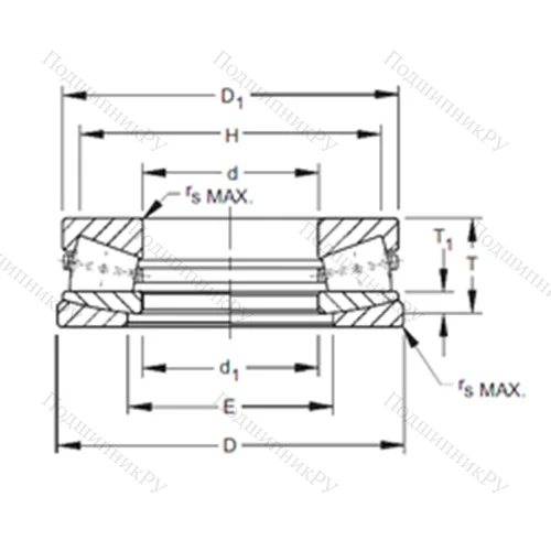 Подшипник роликовый упорный N-2827-G от производителя  TIMKEN