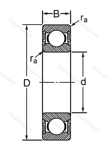 Шариковый однорядный подшипник 76-180215 (6215 2RSC 3) в Иванове