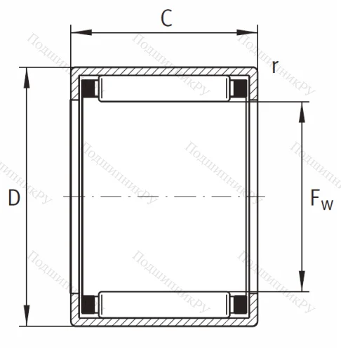 Игольчатый подшипник HK 0910 B