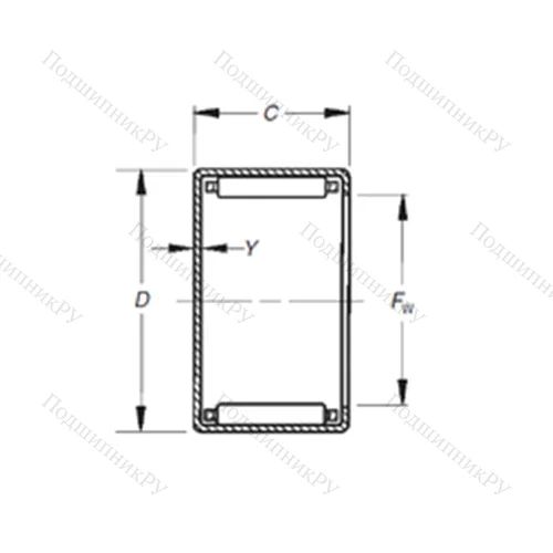 Подшипник игольчатый радиальный MJ-10101