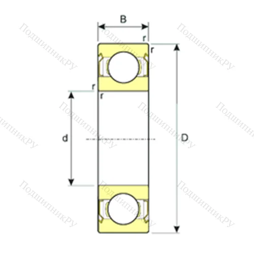 Подшипник шариковый радиальный SS 623-ZZ от производителя  ISB