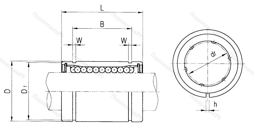 Подшипник LM 60 UU AJ в Иванове