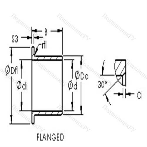 Втулка скольжения ASTEPBF 4044-20 от производителя  AST
