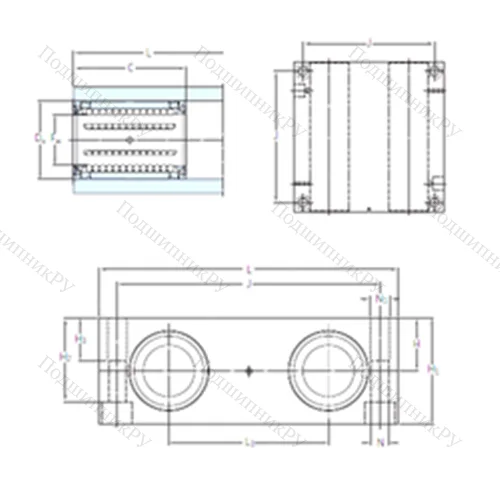 Подшипник шариковый линейный LQCD 12-2LS от производителя  SKF