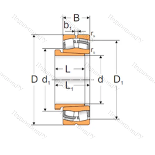 Подшипник роликовый радиальный самоцентрирующийся 22315 KW 33+AH 2315X