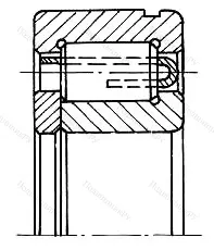 Подшипник NUP 411NR размер 55x140x33 от производителя  SKF