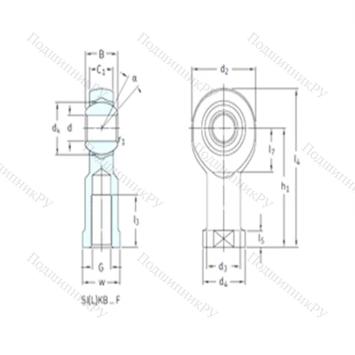 Подшипник скольжения сферический SILKB 8F