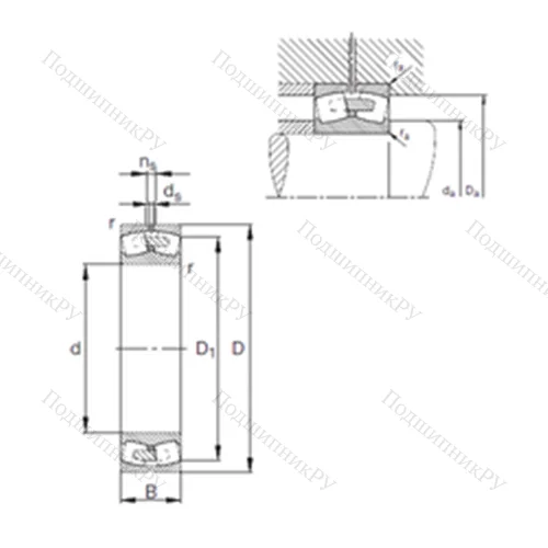 Подшипник роликовый радиальный самоцентрирующийся 24084-E 1A-MB 1
