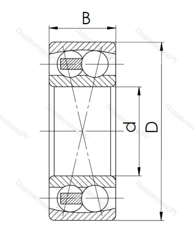 Двухрядный шариковый подшипник 1613 (2313) в Иванове