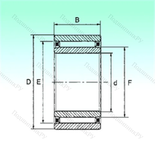 Подшипник игольчатый радиальный NAO 80x110x30
