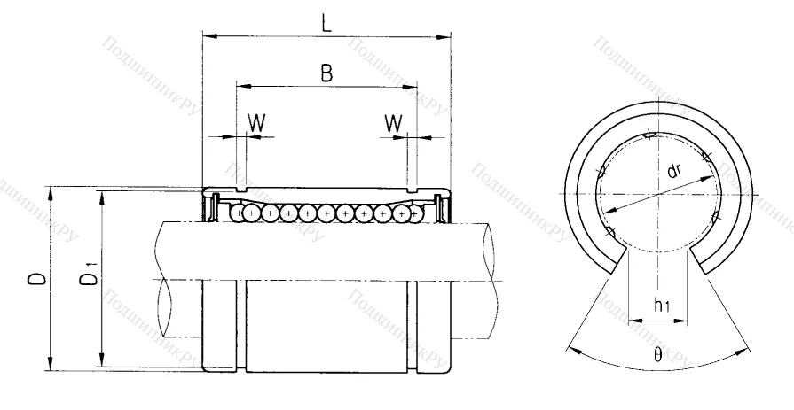 Подшипник LM 25 UU OP в Иванове