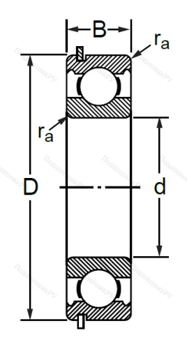 Шариковый однорядный подшипник 50110 (6010 NR) в Иванове