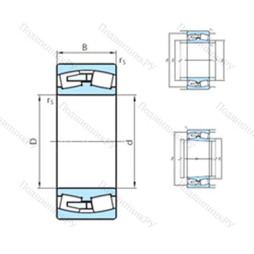 Подшипник роликовый радиальный самоцентрирующийся 24032CW 33MB