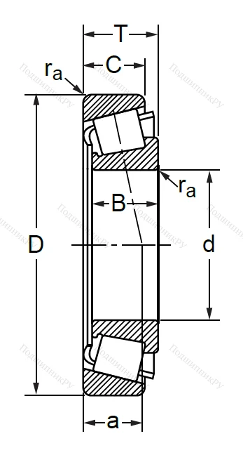 Конический роликовый подшипник 7509-6 A в Иванове