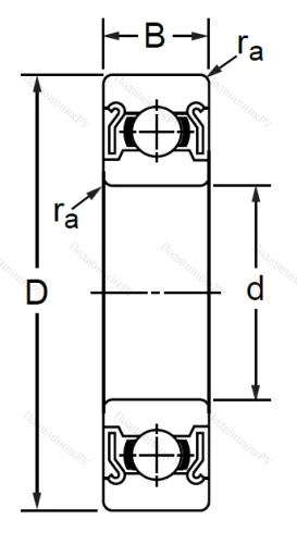 Миниатюрный шариковый подшипник 692 ZZ (1000092 ZZ ГОСТ) в Иванове