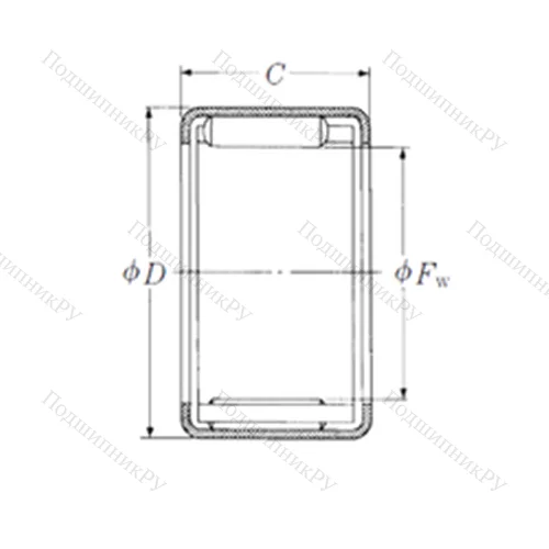 Подшипник игольчатый радиальный FJP-36 от производителя  NSK Подшипник игольчатый радиальный FJP-36 от производителя  NSK