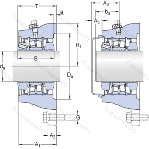 Фланцевые роликоподшипниковые узлы (SKF ConCentra, для метрических валов) FYNT 65 F