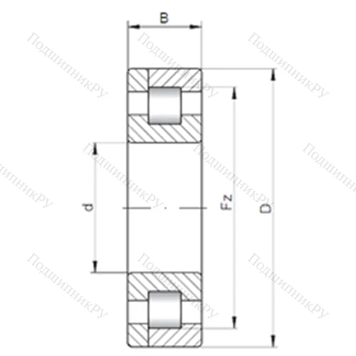 Подшипник роликовый радиальный NP 10/800 от производителя  CX