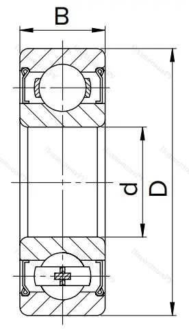 Миниатюрный шариковый подшипник MR 93 ZZ в Иванове