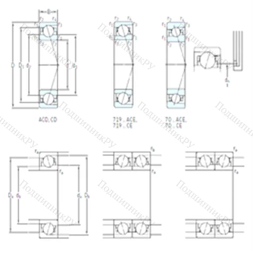 Подшипник шариковый радиально-упорный 7207 CD/P 4A от производителя  SKF