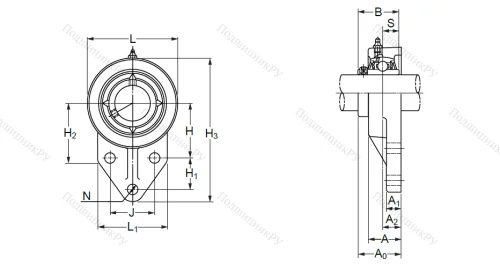 Подшипниковый узел UCFK 202 (UCFH 202) в Иванове