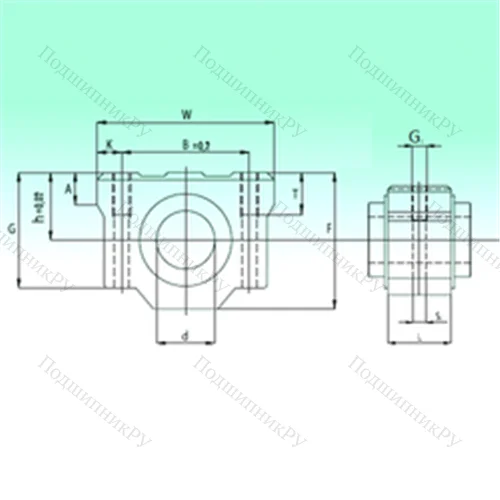 Подшипник шариковый линейный SCV 16-UU AS