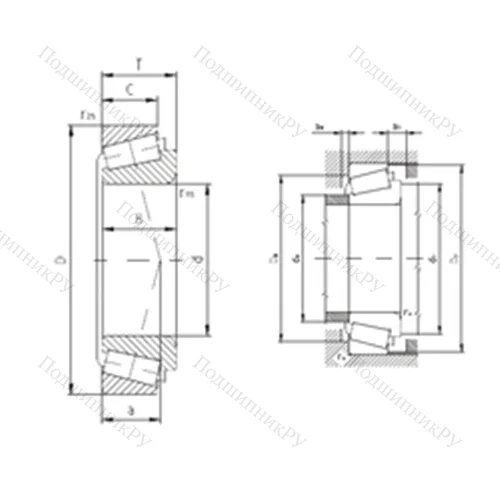 Подшипник роликовый радиально-упорный 30224A