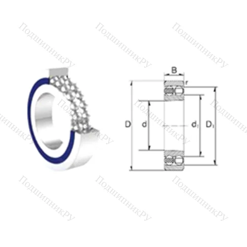 Подшипник шариковый радиальный самоцентрирующийся 1205-2RS