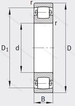 Сферический роликовый подшипник 20205 TVPC 3 от производителя  FAG Сферический роликовый подшипник 20205 TVPC 3 от производителя  FAG