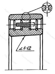 Модификация подшипника 2-3182118К размер 90x140x37 от производителя  ГПЗ-1