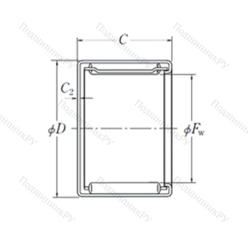 Подшипник игольчатый радиальный MFJ-1010