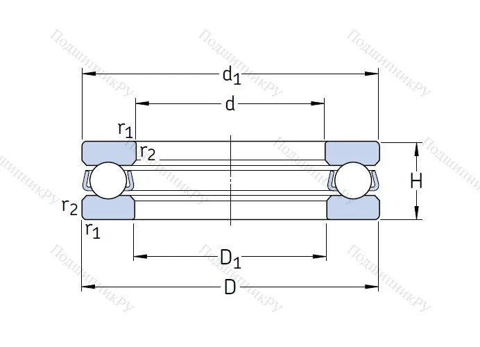 Упорный шариковый подшипник BA 5