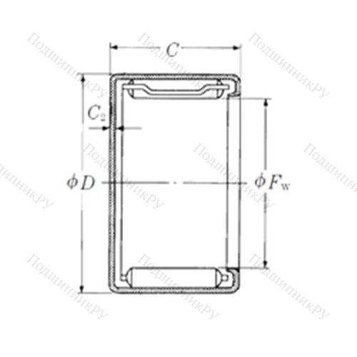 Подшипник игольчатый радиальный MFJL-1825