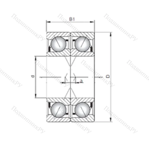 Подшипник шариковый радиально-упорный 7326 A-UX от производителя  CX Подшипник шариковый радиально-упорный 7326 A-UX от производителя  CX