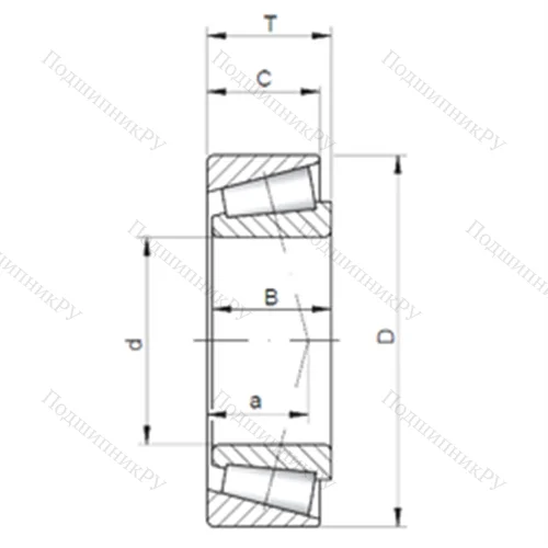 Подшипник роликовый радиально-упорный JM 734445/10 от производителя  CX